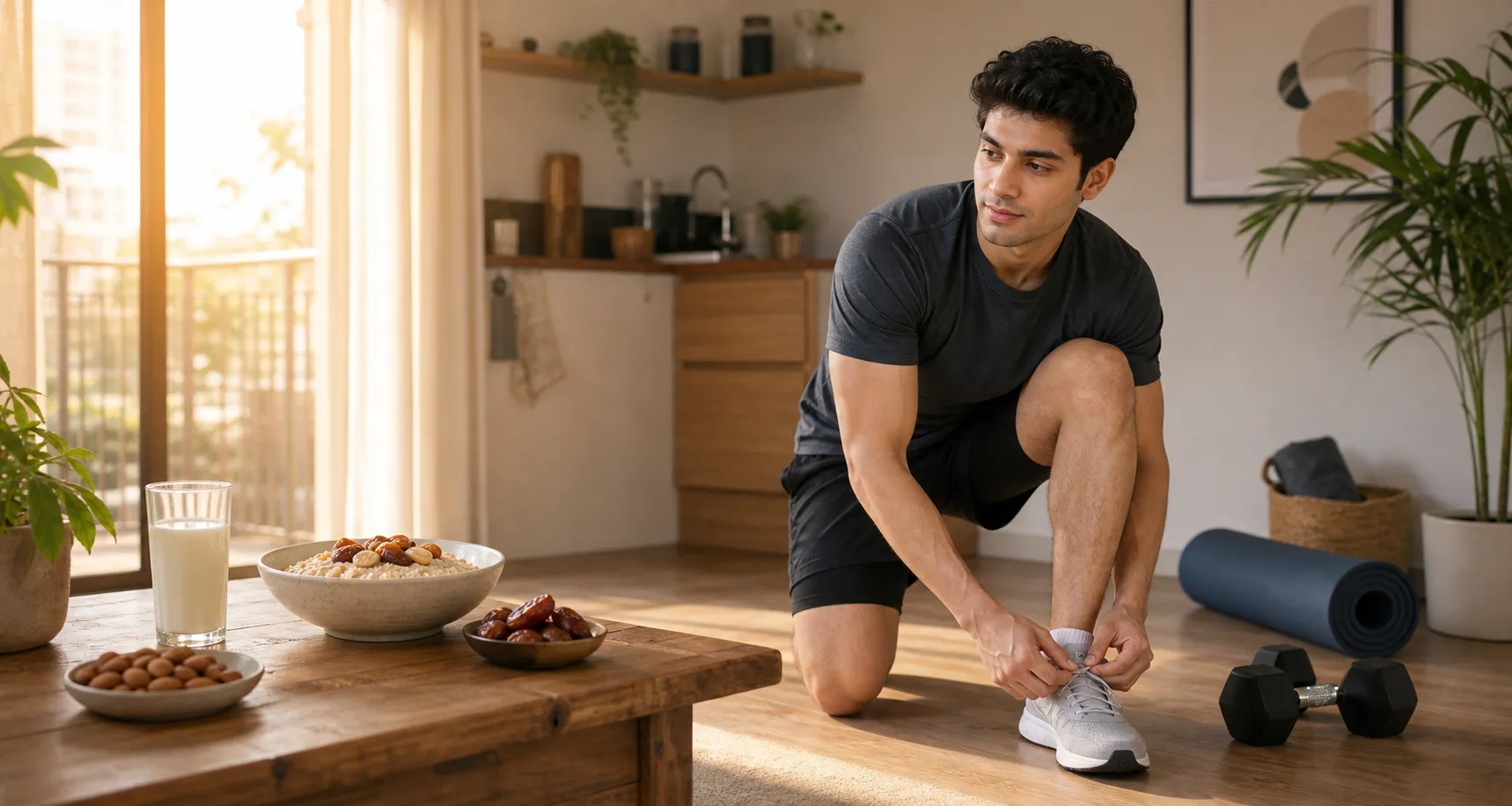 Simple morning wellness routine